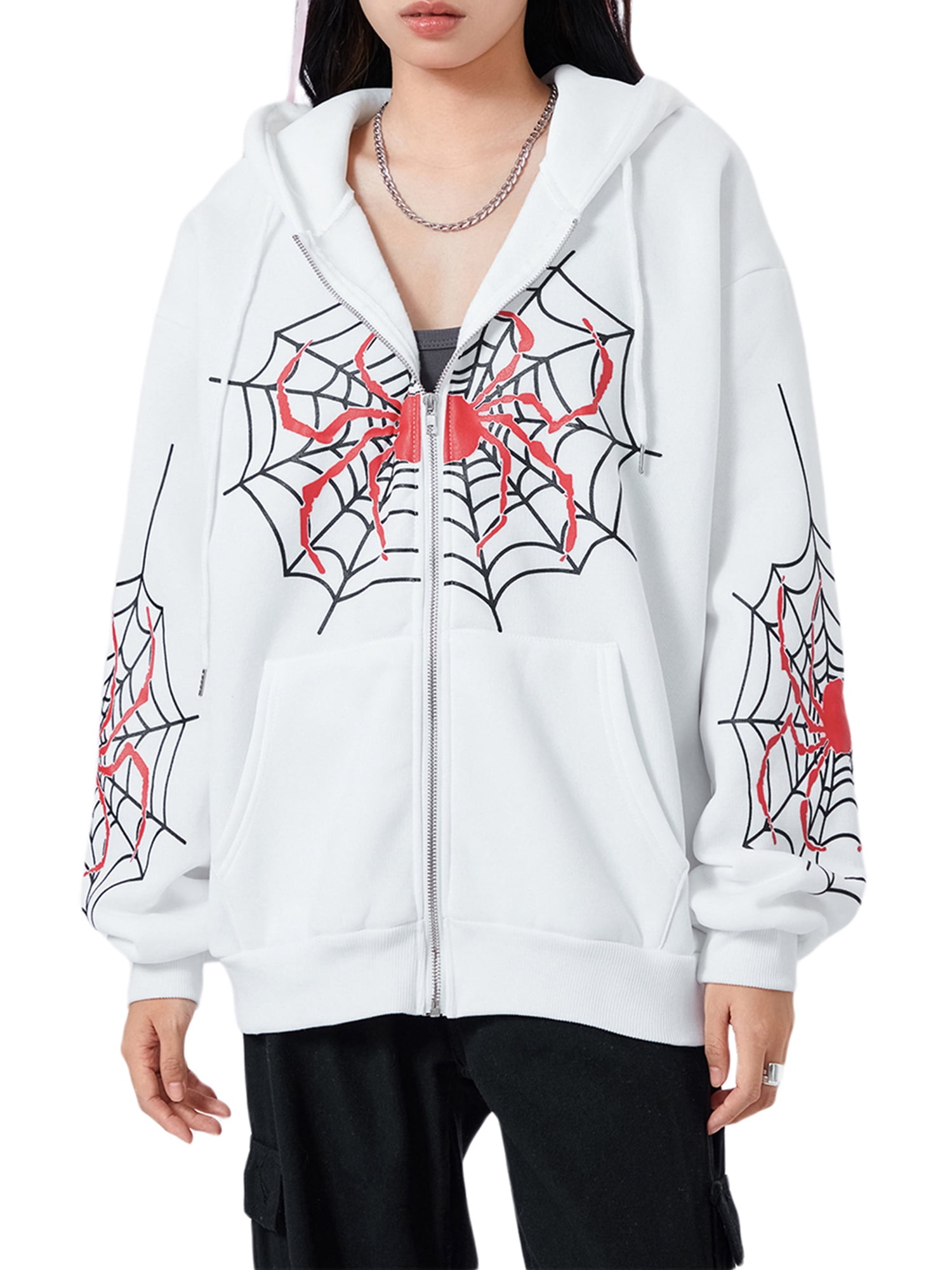 Women's spider hoodie are a unique and fashionable choice that combines style, comfort, and an edgy aesthetic.