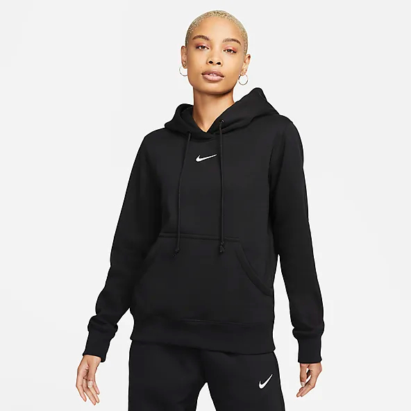 Women's black nike hoodie is a versatile and essential piece that can be styled in numerous ways to create fashionable
