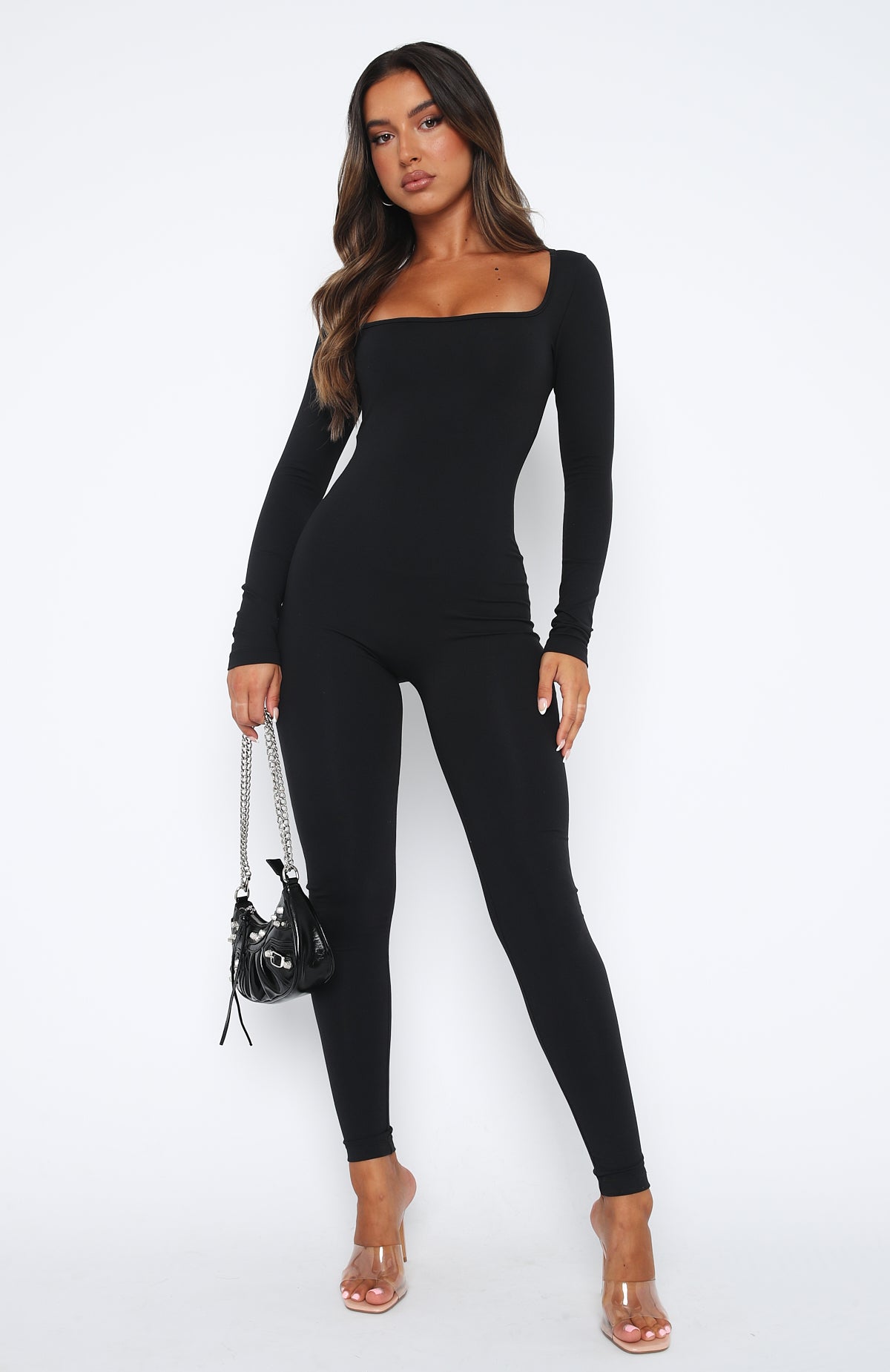 How to style a black jumpsuit?