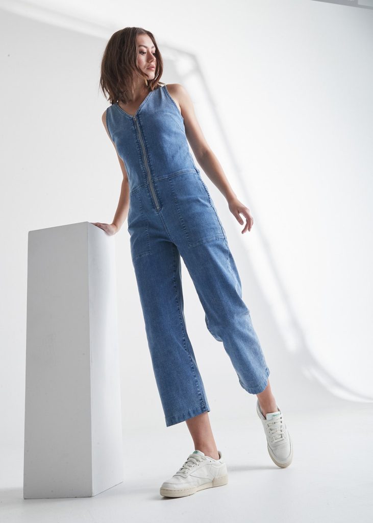 How to style a denim jumpsuit?