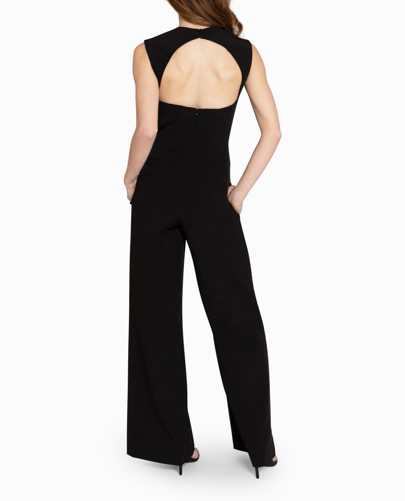 black jumpsuit for a wedding