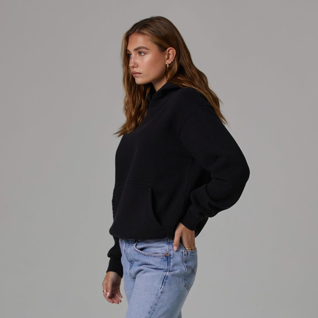 women's black sweatshirt