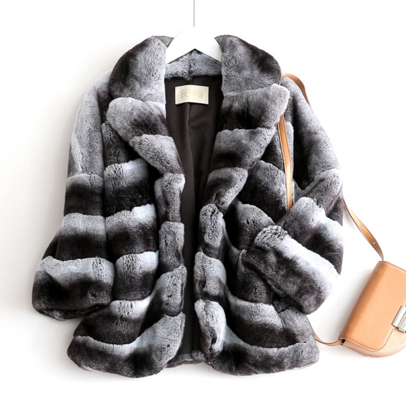 rabbit fur coat