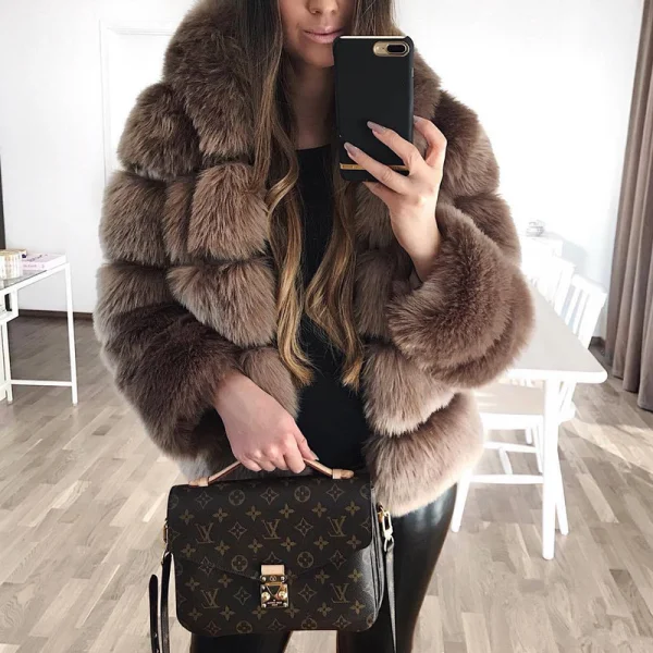 Rabbit fur coat