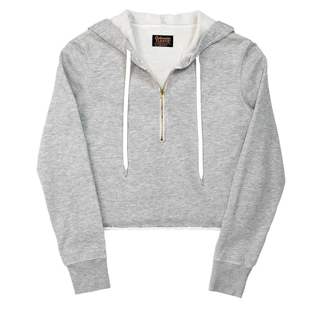 Crop zip up hoodie