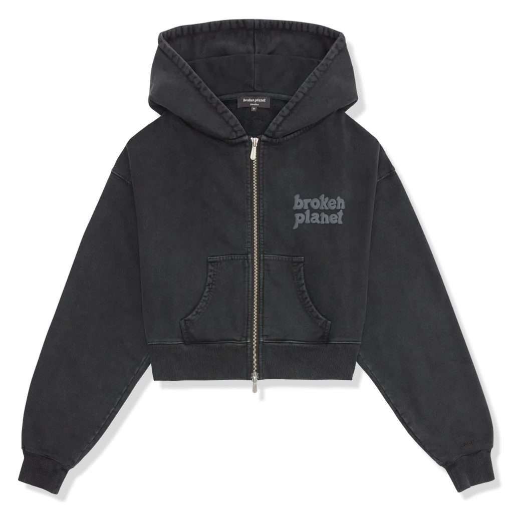 Crop zip up hoodie