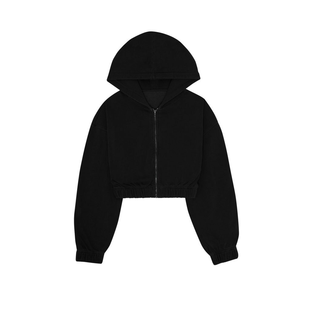 Black zip up hoodie womens