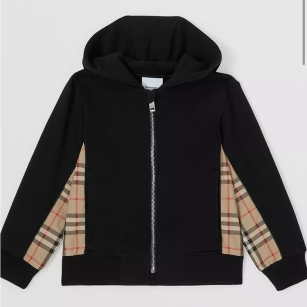 Burberry zip up hoodie