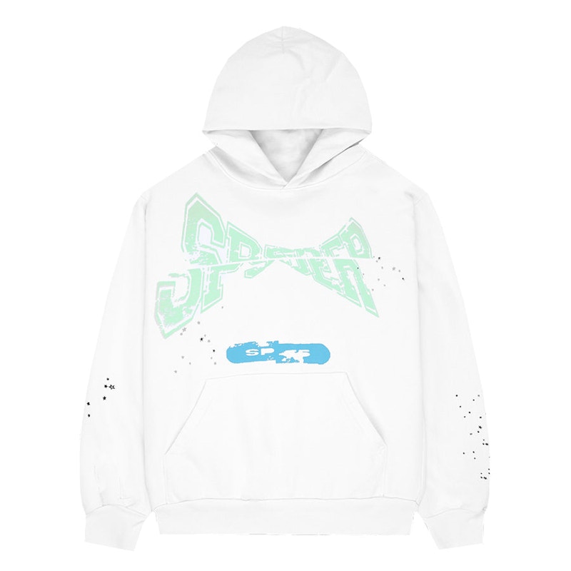 White sp5der hoodie