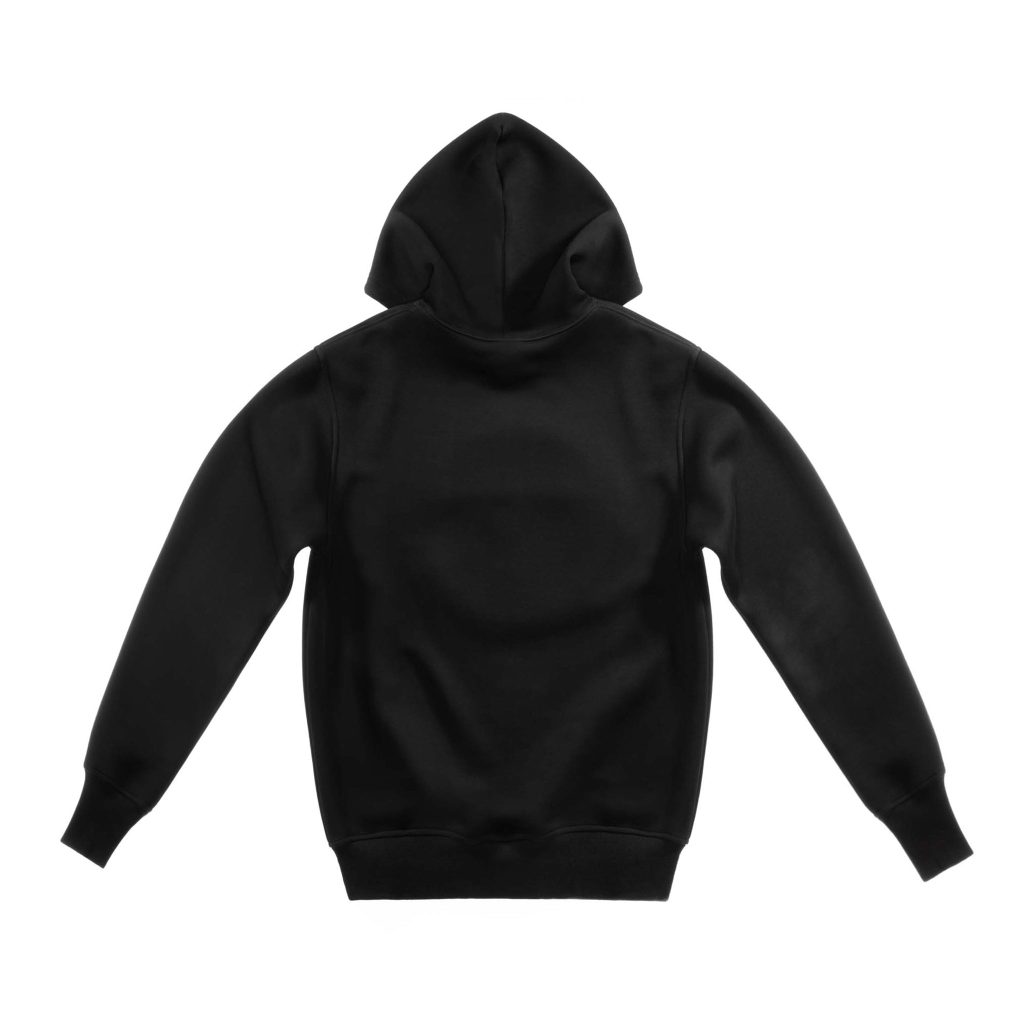 Black hoodie back