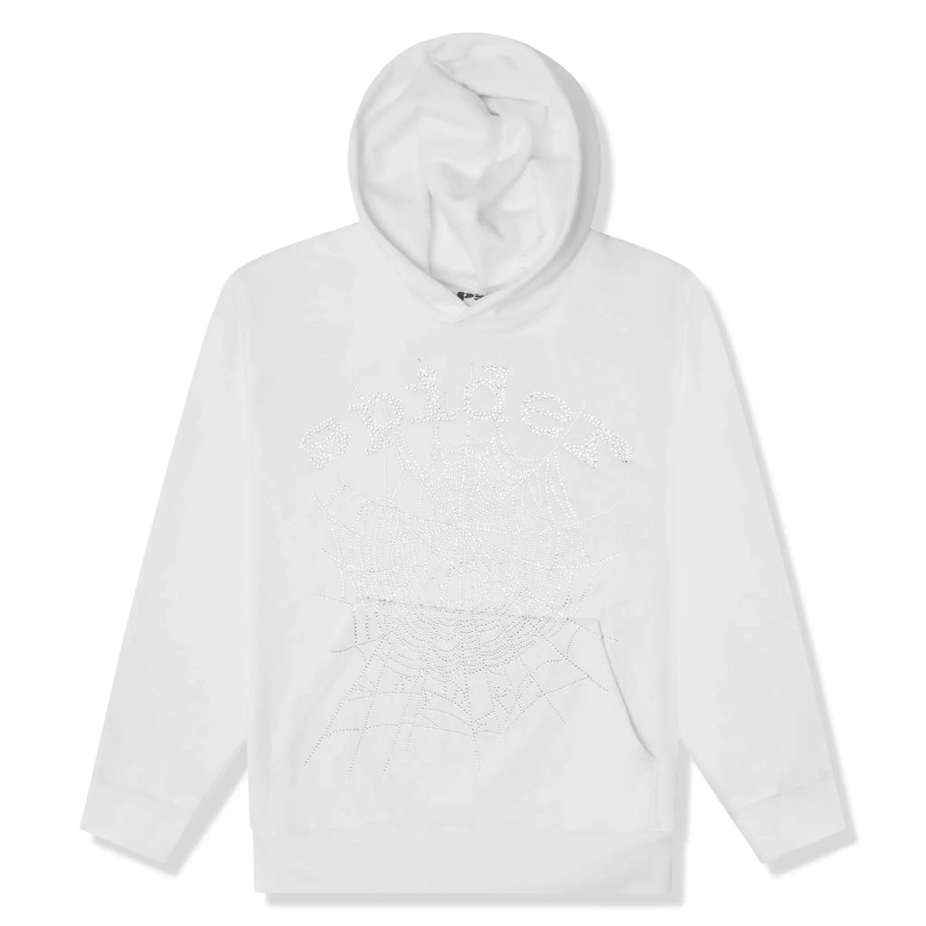 White sp5der hoodie