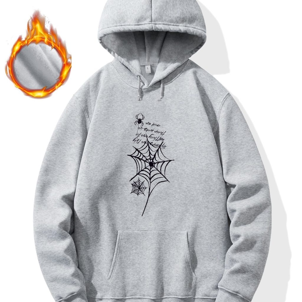 Spider hoodie grey