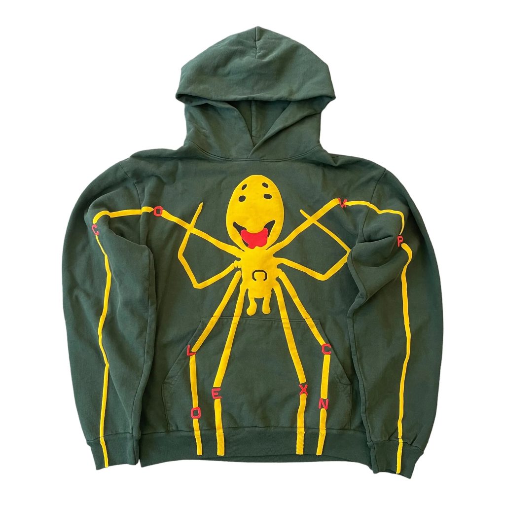 Spider hoodie green