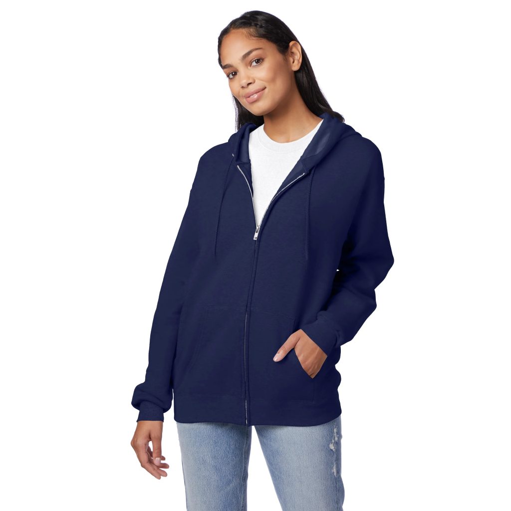 hanes zip up hoodie