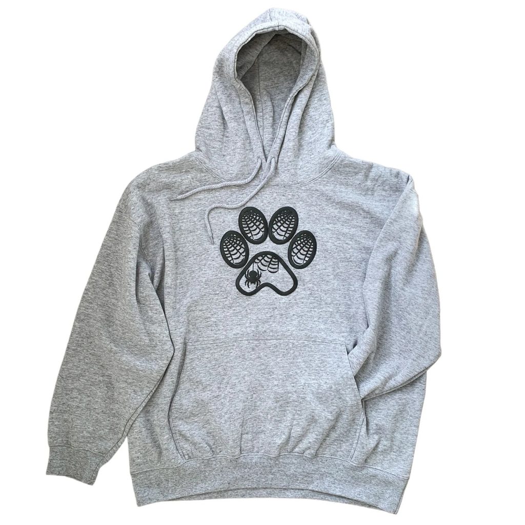 Spider hoodie grey