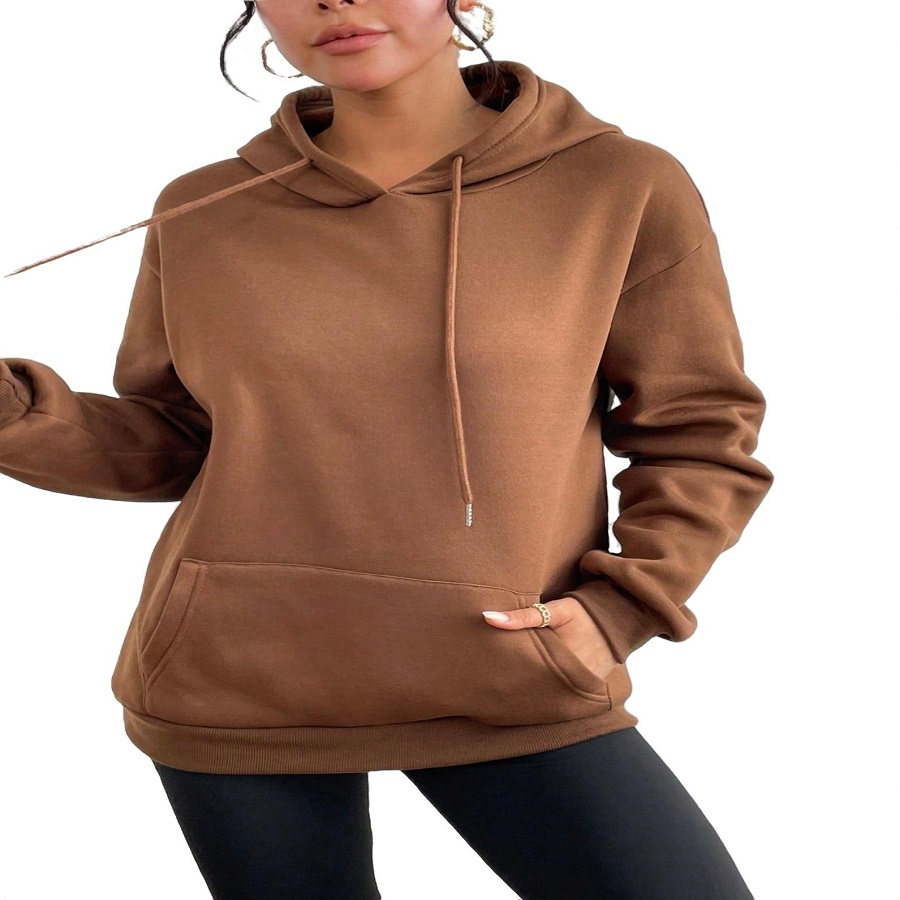 brown sweatshirt