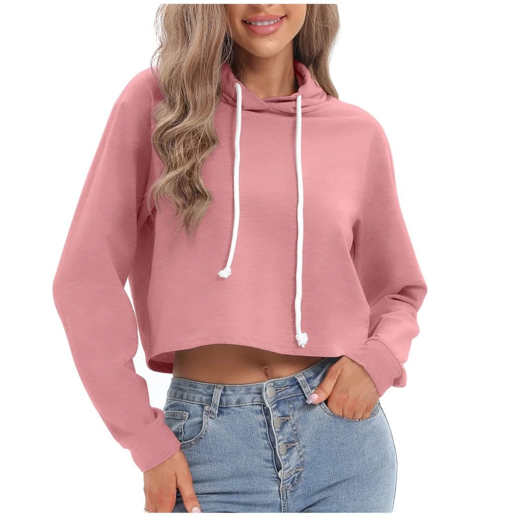 cropped sweatshirt