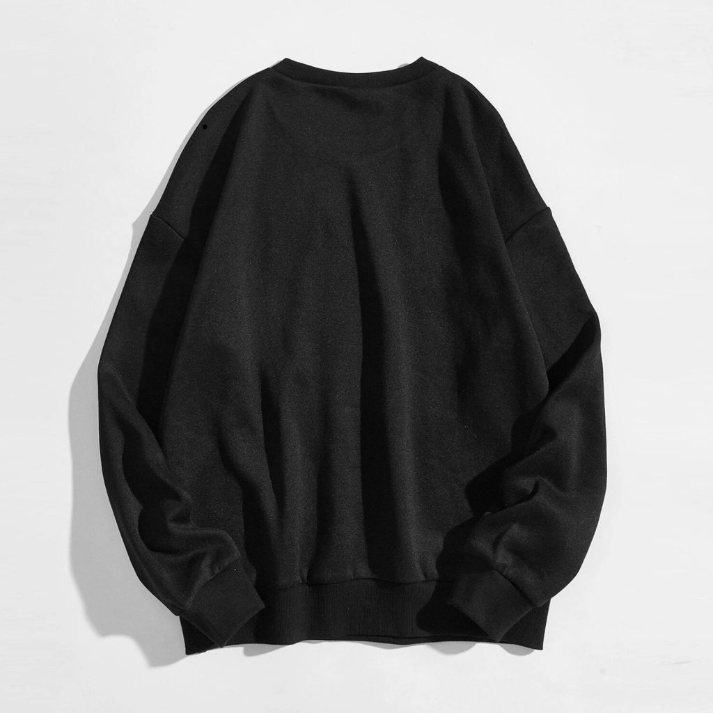 black sweatshirt