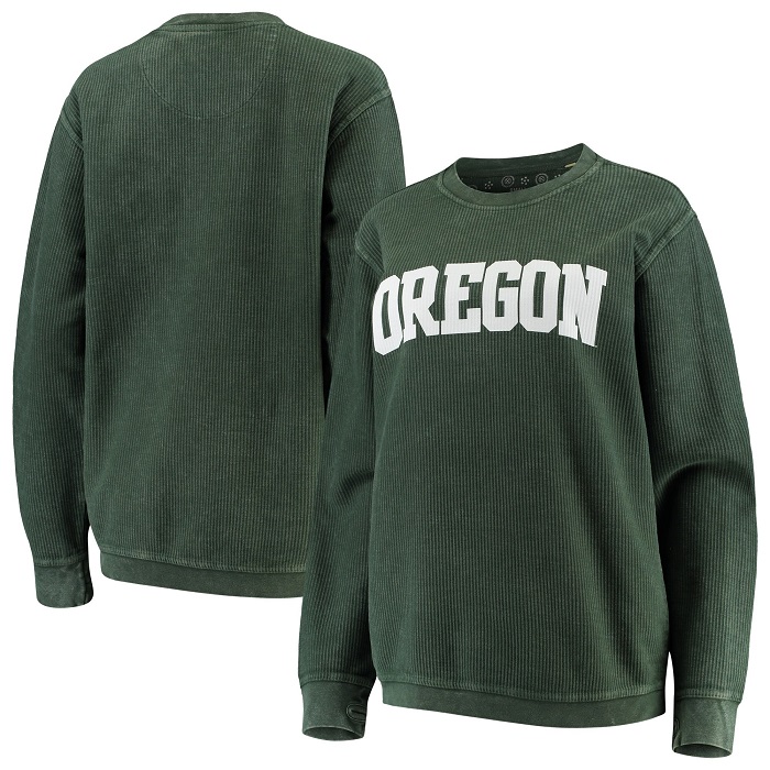 green sweatshirt