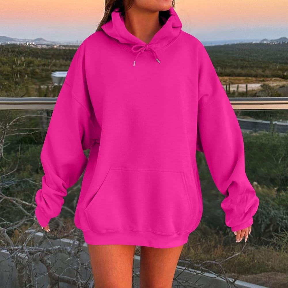 hot pink sweatshirt