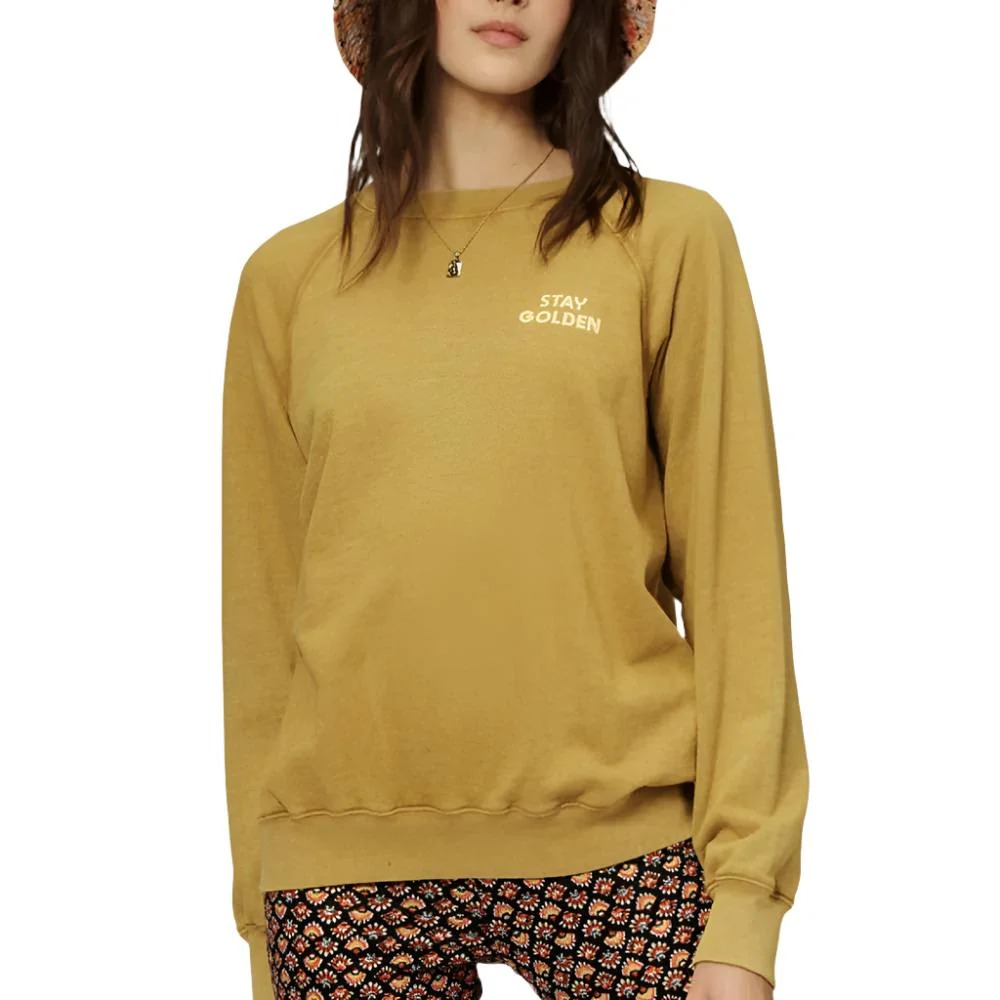 yellow sweatshirt