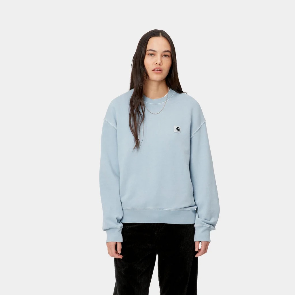 blue sweatshirt