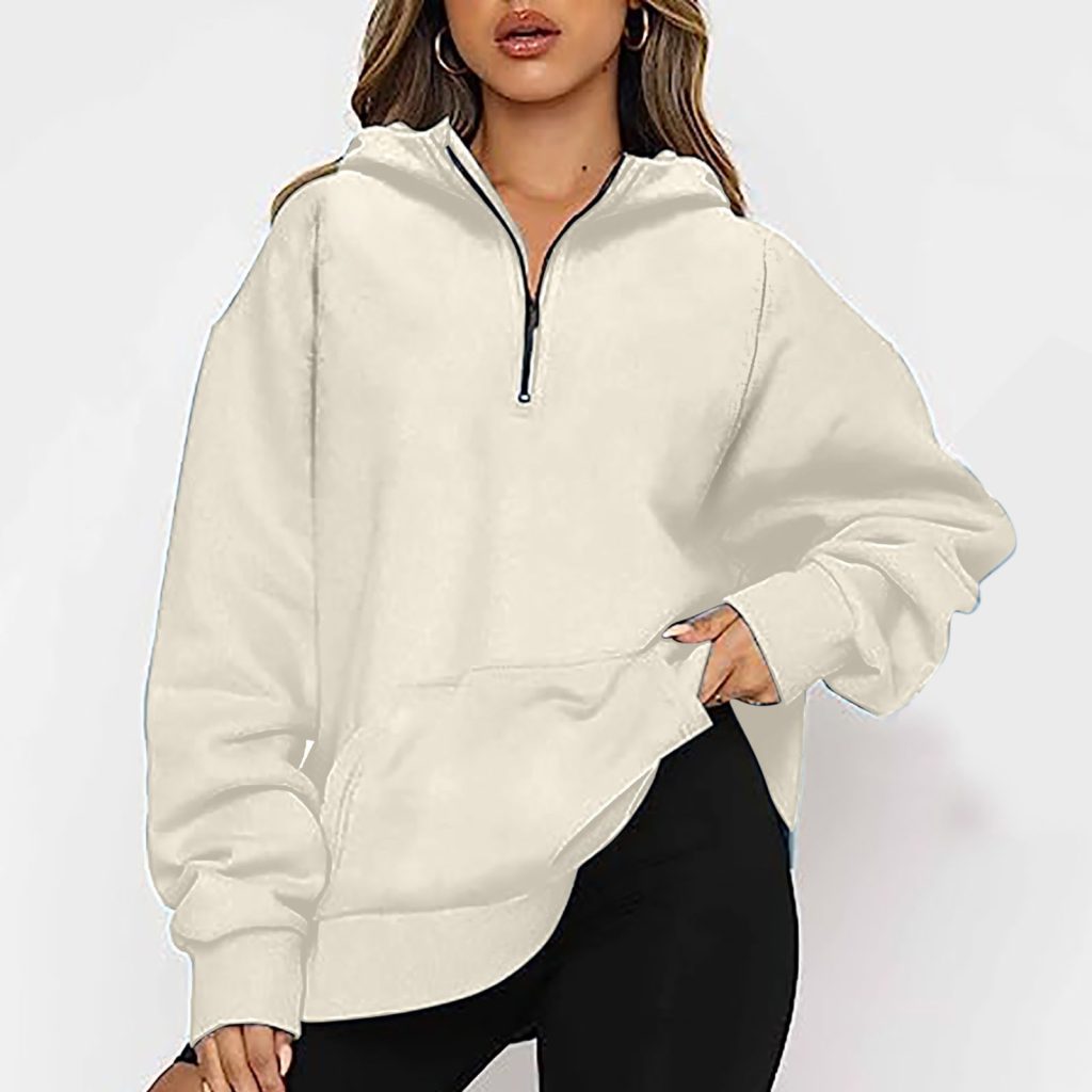 half zip sweatshirt