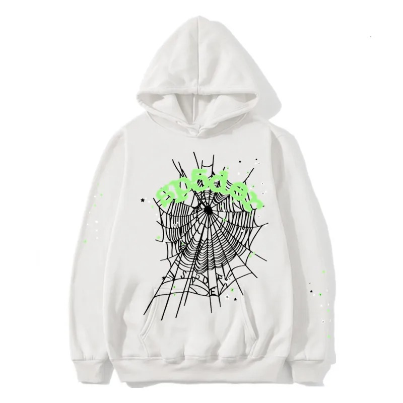 white sp5der hoodie