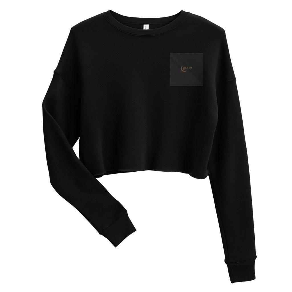 black sweatshirt